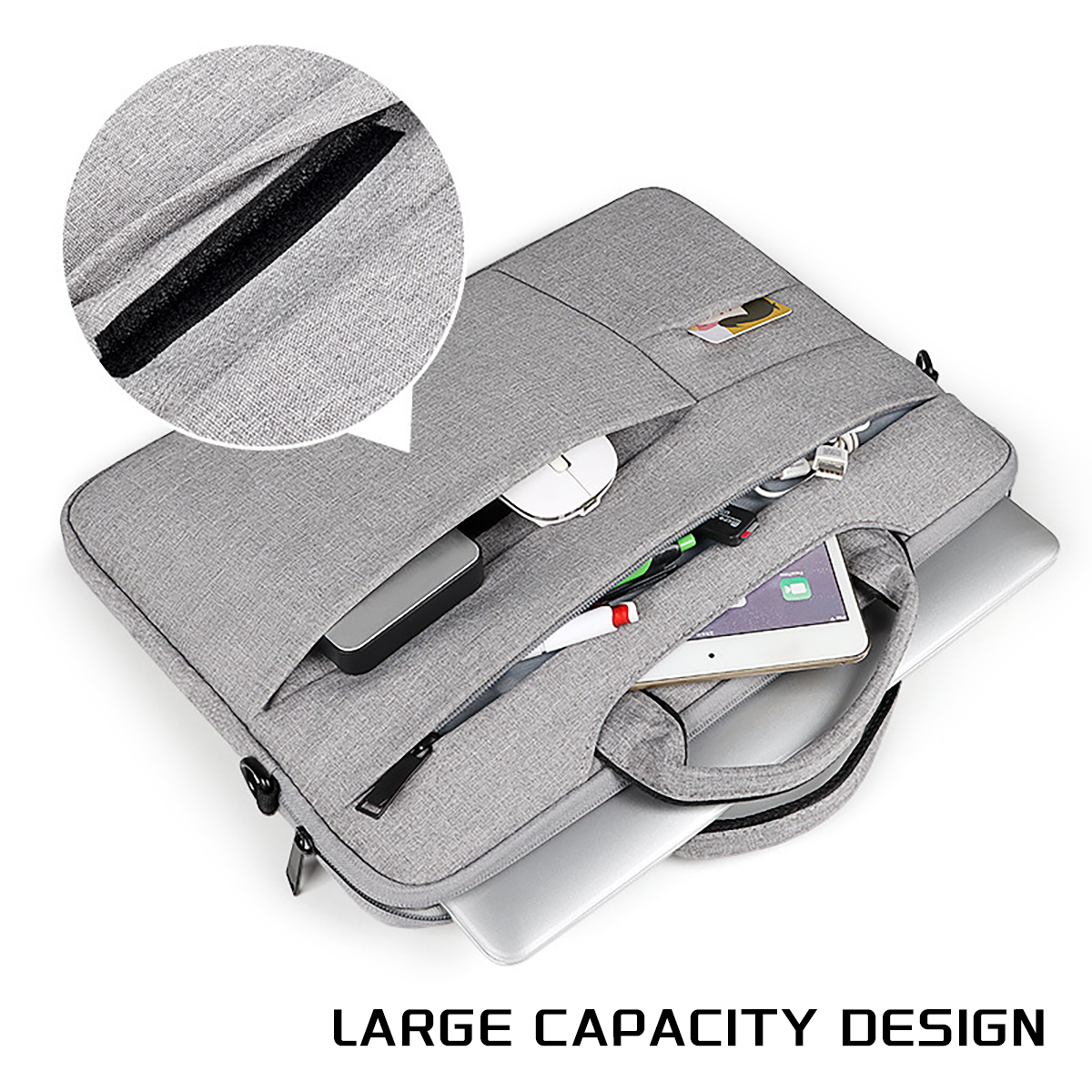 13-15.6 Inch Laptop Bag, Laptop Carrying Case Shoulder Strap Carrying Briefcase, Business Leisure Or School Laptop Bag thumbnail