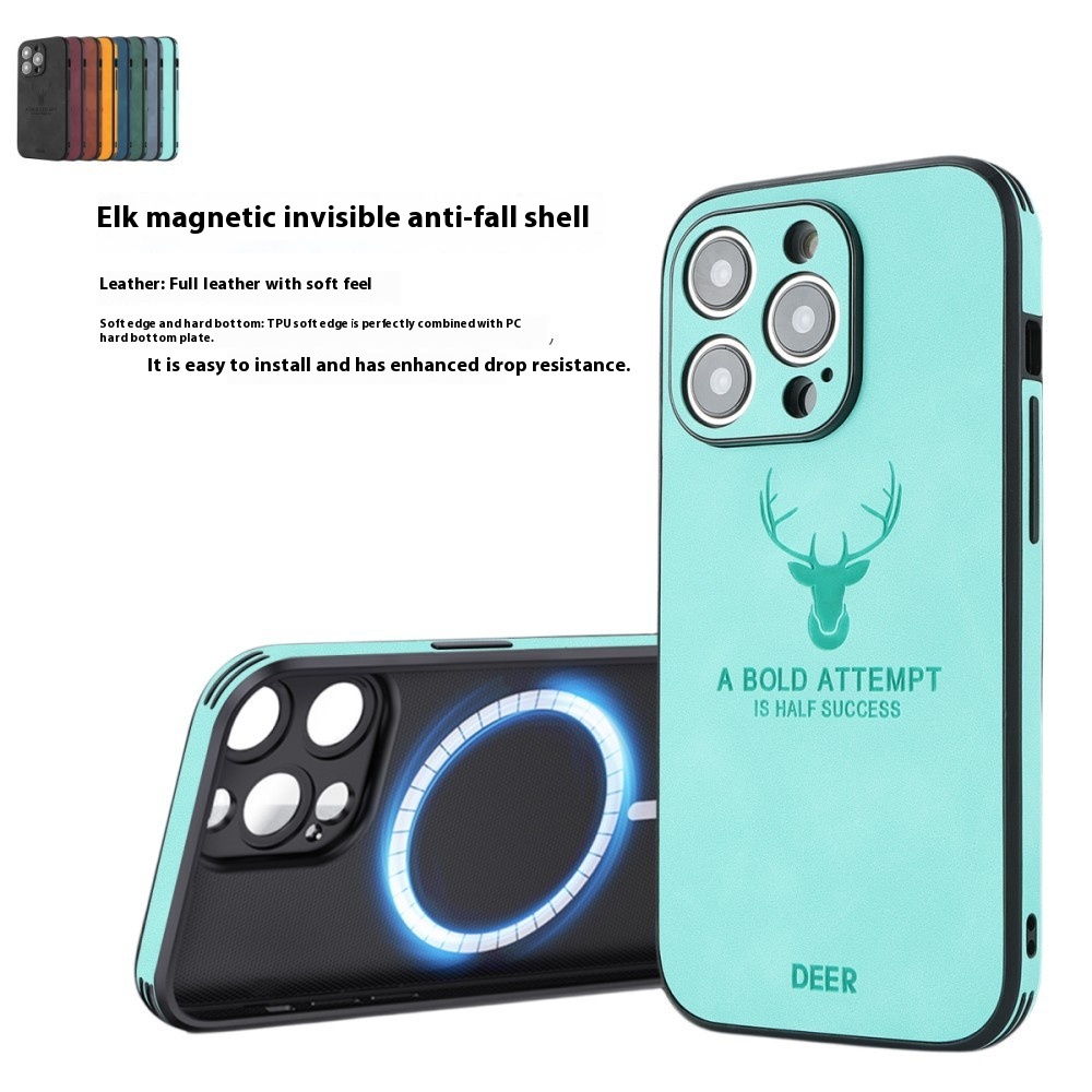 16 Series Magnetic Charging Moose Head Printing Phone Case thumbnail