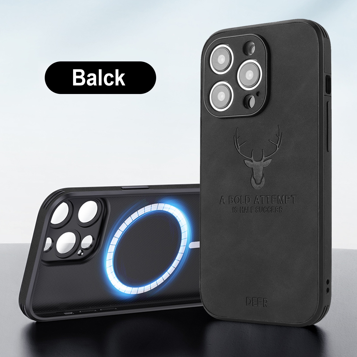 16 Series Magnetic Charging Moose Head Printing Phone Case thumbnail
