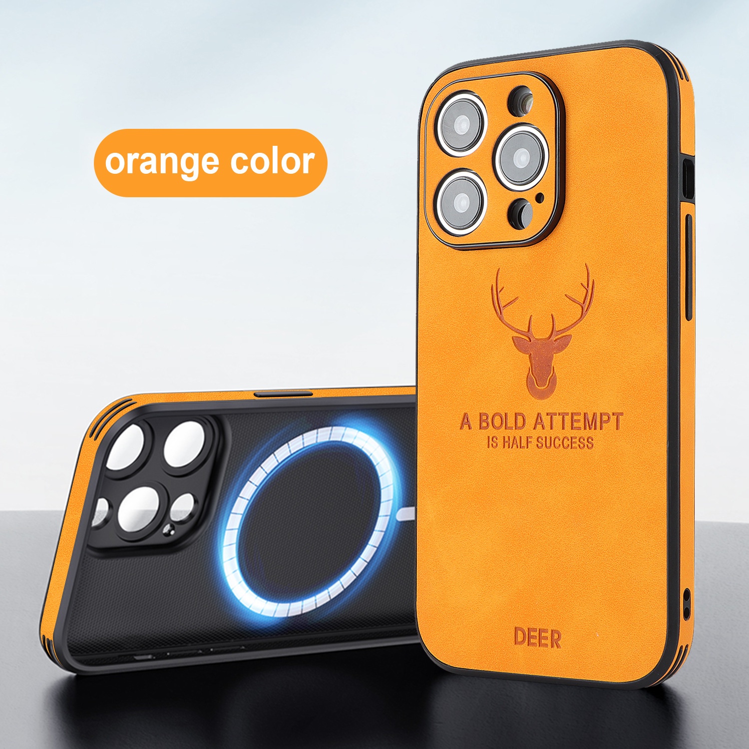 16 Series Magnetic Charging Moose Head Printing Phone Case thumbnail